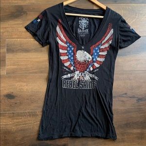 Rebel Saints Tee; Size M